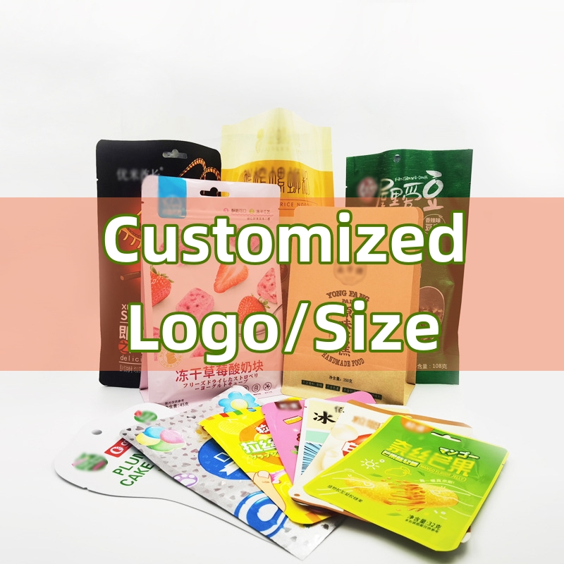 Logo Food Snack - Bolsa de comida TETP tamanho personalizado