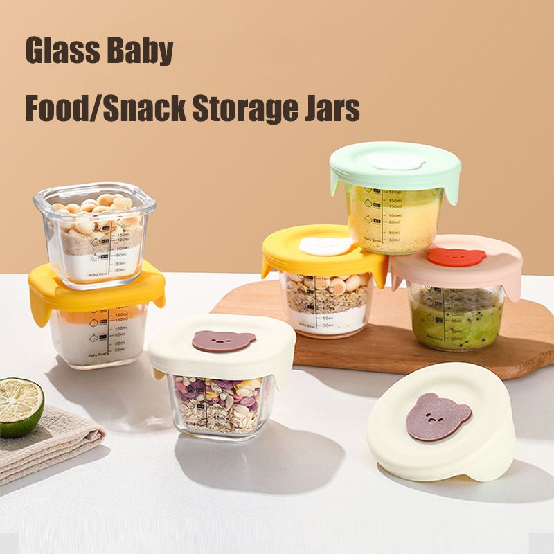 Food Snacks For Toddlers - Frascos de vidro para armazenamento de