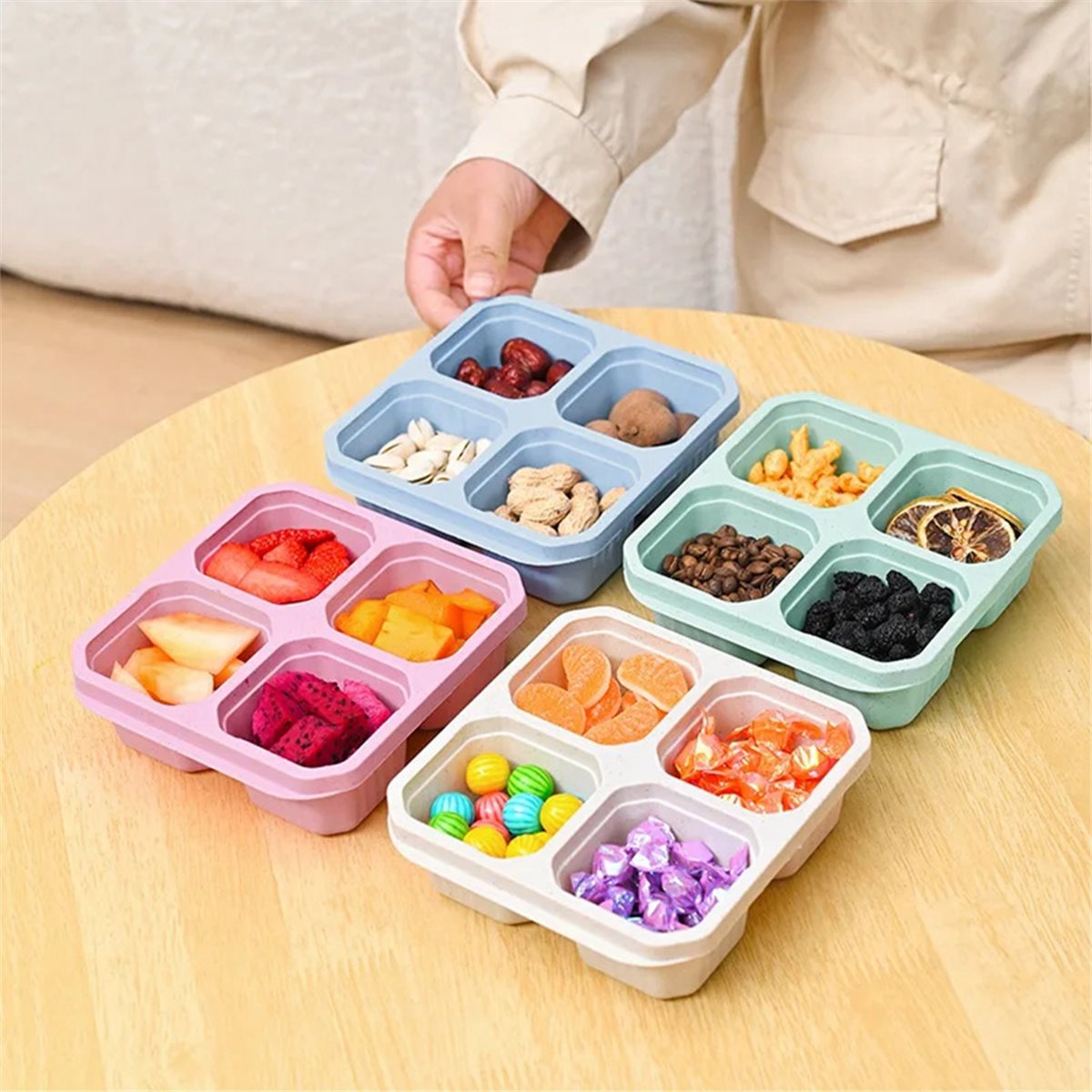 【OFERTA DO DIA】~@ Pacote com 4 - Food Snacks To Buy avaliação e preço
