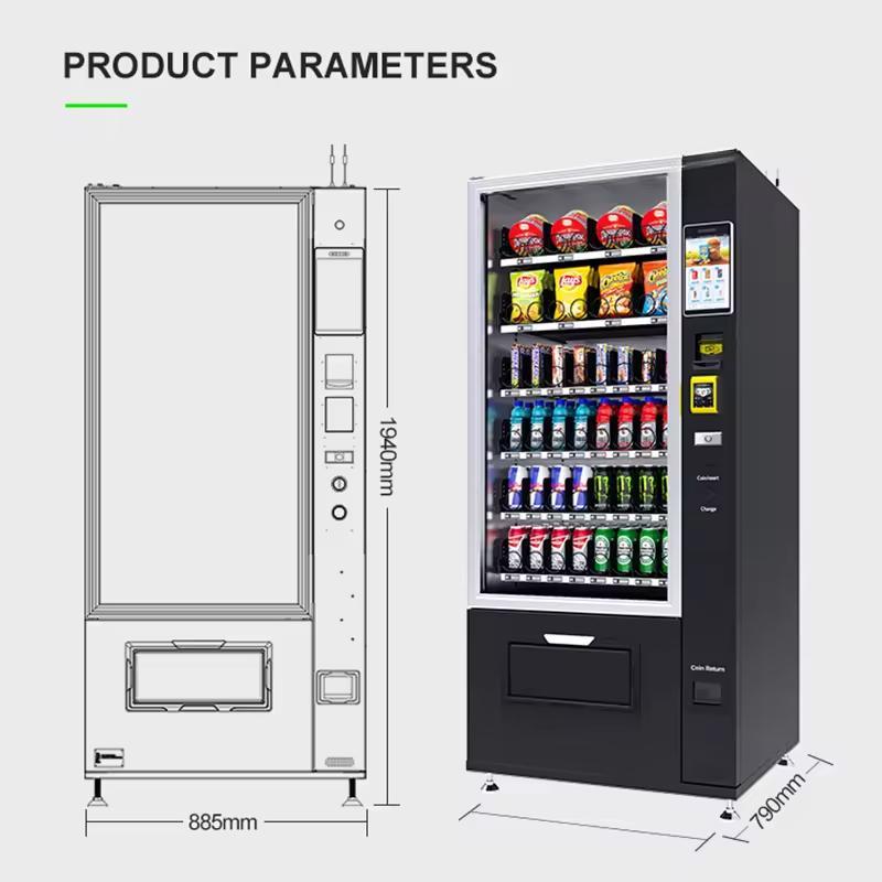 Máquina de Venda Automática Cl - Food Snacks Vending Machine avaliação e preço