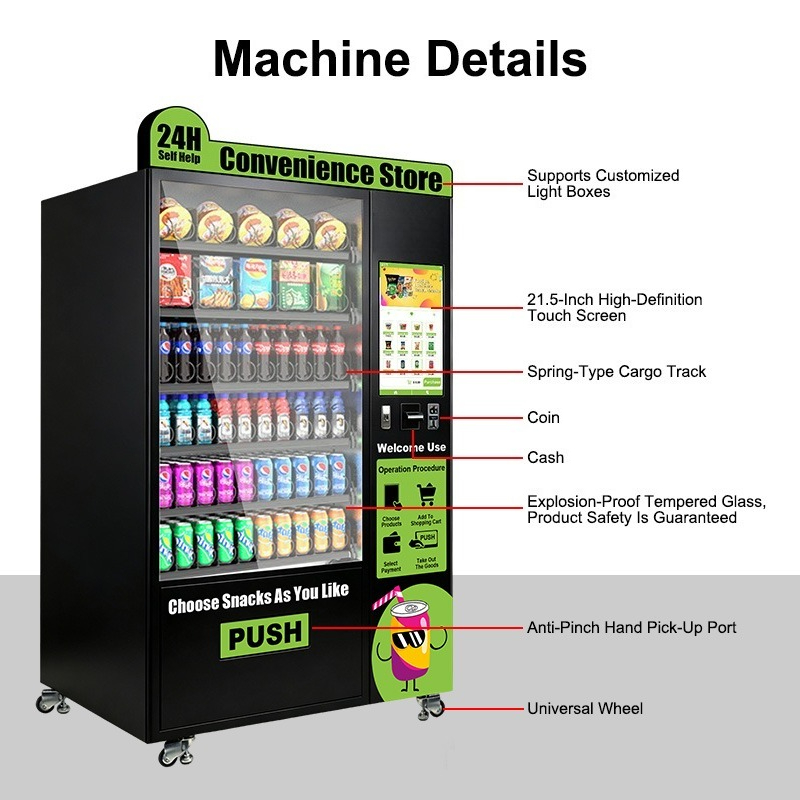 Máquina de Venda Automática de - Food Snacks Vending Machine avaliação e preço