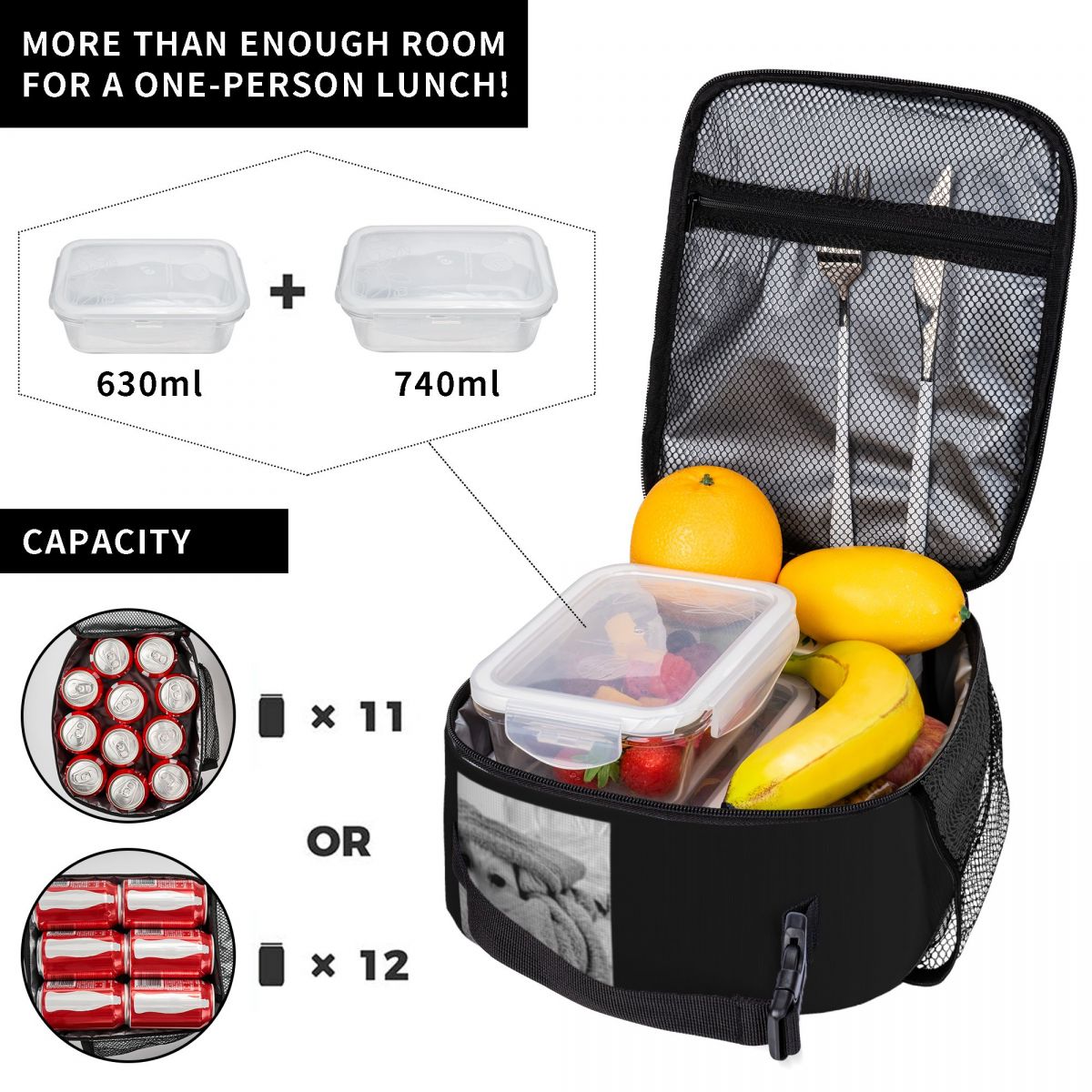 Bolsa Térmica Abstrata Mais Ve - Food Snacks To Get avaliação e preço