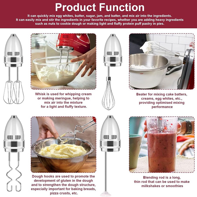 ABKO-Acessórios para misturado - Kitchenaid Mixer Hand Mixer avaliação e preço