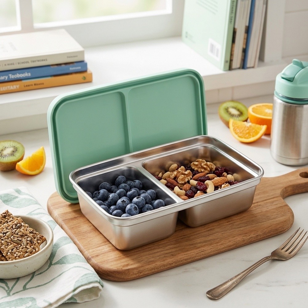 Lancheira Infantil de Aço Inox - Food Snacks For Toddlers avaliação e preço